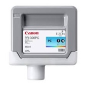 Canon PFI-306PC patron, 6661B001 (cián fotó)