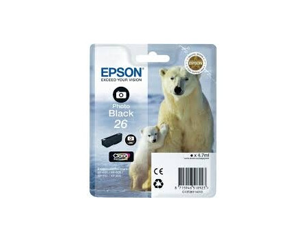 Epson 26 magazin, C13T26114010 - eredeti (fekete fotó)