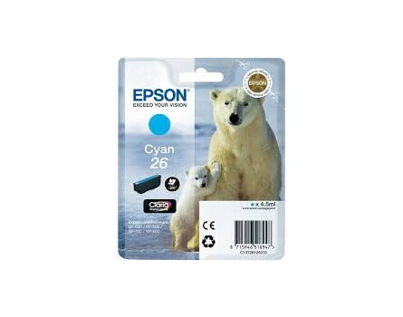 Epson 26 magazin, C13T26124012 - eredeti (cián)