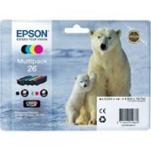 Epson 26 magazinok, C13T26164010 - (fekete, cián, bíborvörös, sárga)
