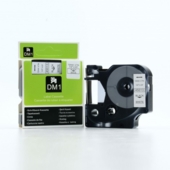 Kompatibilis szalag Dymo 45013, S0720530, 12mm x 7m fekete nyomtatással / fehér háttérrel