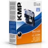 Brother LC-223BK, KMP - kompatibilis (fekete)