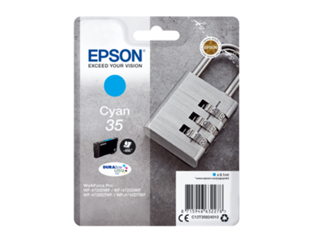 Epson 35 (T3582) magazin, C13T35824010 - eredeti (cián)