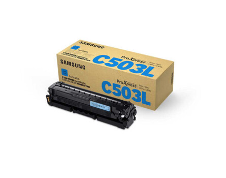 Festékkazetta Samsung CLT-C503L, SU014A - eredeti (cián)