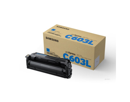 Festékkazetta Samsung CLT-C603L, SU080A - eredeti (cián)
