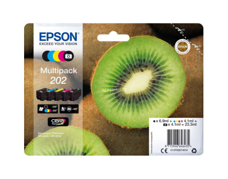 Epson 202, C13T02E74010 - eredeti (2x fekete + 3x szín)