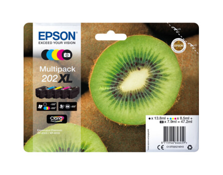 Epson 202XL, C13T02G74010 - eredeti (2x fekete + 3x szín)