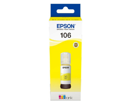 Epson 106, C13T00R440, tintásüveg - eredeti (sárga)