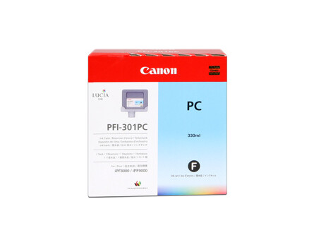 Canon PFI-301PC, 1490B001 (cián fotó) patron - eredeti
