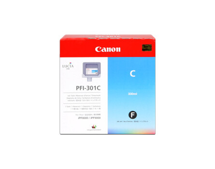 Canon PFI-301C magazin, 1487B001 (cián) - eredeti