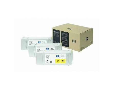 HP 81 C4933A patron - eredeti (sárga)