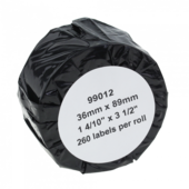 Kompatibilis címkék a Dymo 99012-hez, 36 mm x 89 mm, fehér, tekercs