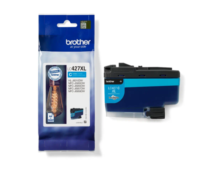 Cartridge Brother LC427XL-C, LC-427XLC - eredeti (Cián)