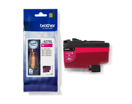Cartridge Brother LC427XL-M, LC-427XLM - eredeti (Bíborvörös)