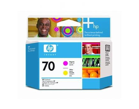 HP 70 nyomtatófej, C9406A - Eredeti (bíbor és sárga)