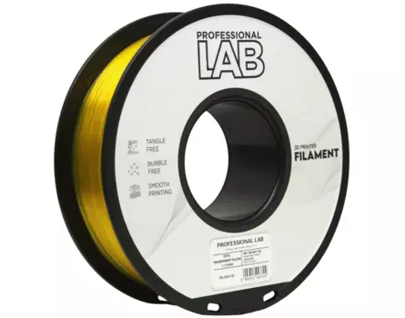 PETG filament Professional Lab 1 kg yellow transparent