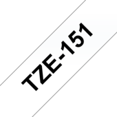 Brother TZ-151 szalag - eredeti (fekete nyomtatás / áttetsző)