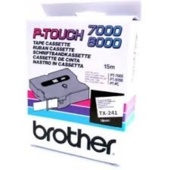 Brother TX-241 szalag - eredeti (fekete nyomtatás / fehér háttér)