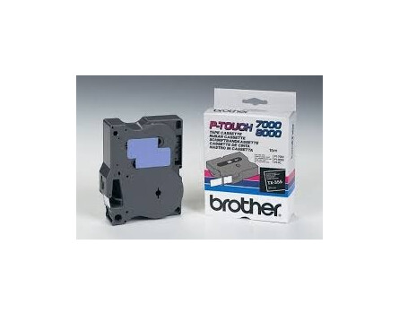 Brother TX-355 szalag - eredeti (fehér nyomtatás / fekete háttér)