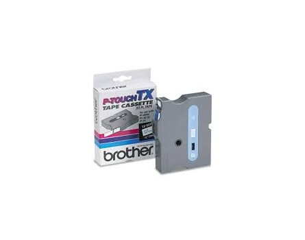 Brother TX-451 szalag - eredeti (fekete nyomtatás / piros háttér)