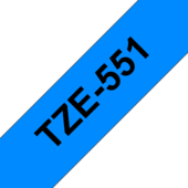 Brother TZ-551 szalag - eredeti (fekete nyomtatás / kék háttér)