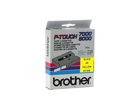 Brother TX-651 szalag - eredeti (fekete nyomtatás / sárga hátlap)