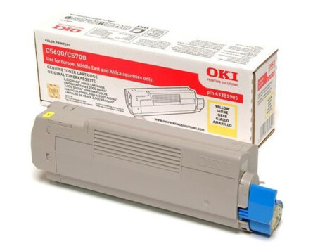 OKI 43381905 toner - eredeti (sárga)