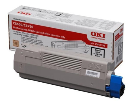 OKI 43865708 toner - eredeti (fekete)