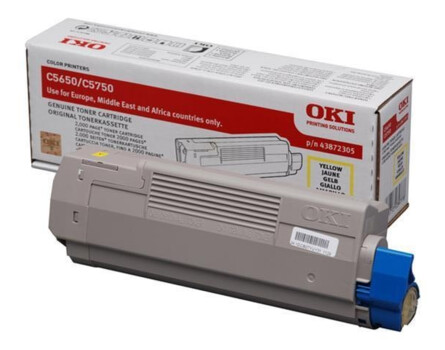OKI 43872305 toner - eredeti (sárga)