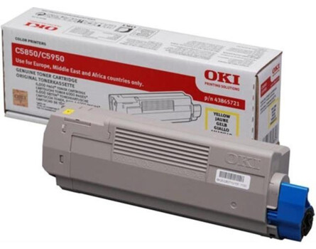 Toner OKI 43865721 (sárga)