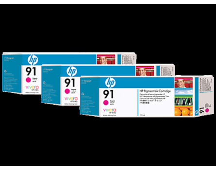 HP 91, C9484A többfunkciós patron - eredeti (3db, magenta)