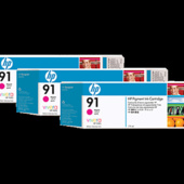 HP 91, C9484A többfunkciós patron - eredeti (3db, magenta)