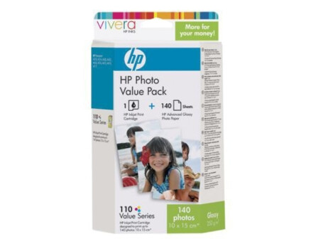 HP CB304xx tintapatron + HP Advance fotópapír, Q8898AE, sz. 110, 140
