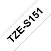 Brother TZ-S151 szalag - eredeti (fekete / áttetsző)