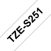 Brother TZ-S251 szalag - eredeti (fekete nyomtatás / fehér háttér)