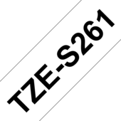 Brother TZ-S261 szalag - eredeti (fekete nyomtatás / fehér háttér)