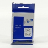 Brother PT-S221, 9 mm, fekete nyomtatás / fehér háttér, kompatibilis