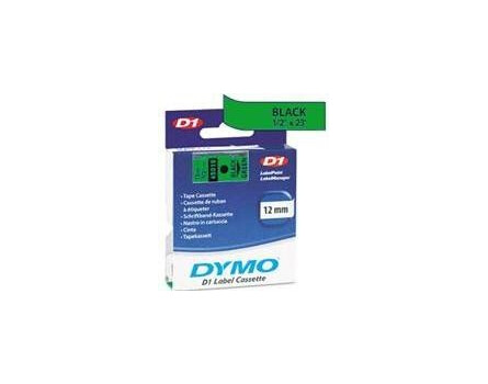 Dymo 45019 szalag (fekete nyomtatás / zöld háttér)