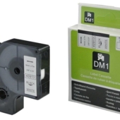 Kompatibilis szalag: Dymo 40913, S0720680 / 40913, 9mm x 7m fekete nyomtatás / fehér háttér