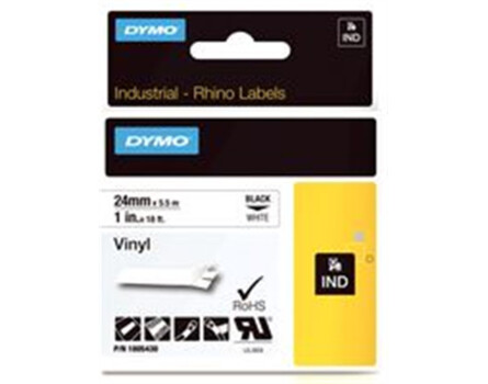 Dymo 1805430 szalag - eredeti (fekete nyomtatás / fehér háttér)