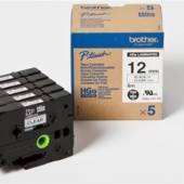 Brother HGE131V5 szalag - eredeti (fekete nyomtatás / áttetsző)