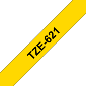 Brother TZ-621 szalag - eredeti (fekete nyomtatás / sárga háttér)