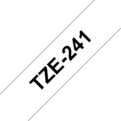 Brother TZ-241 szalag - eredeti (fekete nyomtatás / fehér háttér)