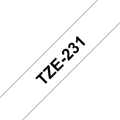 Brother TZ-231 szalag - eredeti (fekete nyomtatás / fehér háttér)