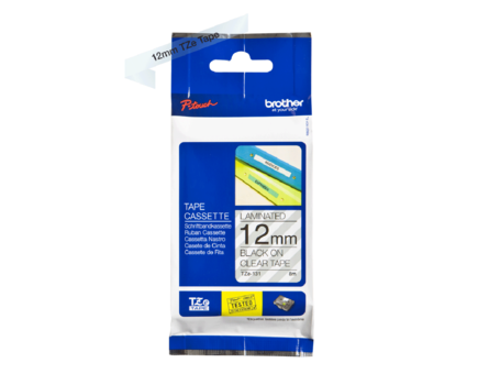 Brother TZ-131 szalag - eredeti (fekete nyomtatás / áttetsző)