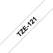 Brother TZ-121 szalag - eredeti (fekete nyomtatás / áttetsző)