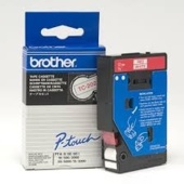 Brother TC-202 szalag - eredeti (piros nyomtatás / fehér háttér)