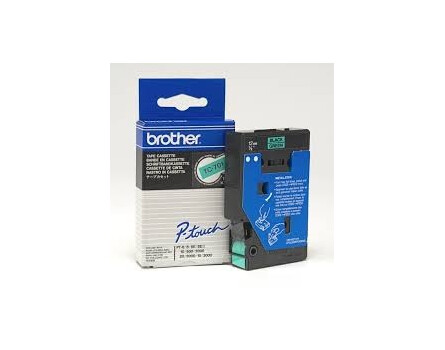 Brother TC-701 szalag - eredeti (fekete nyomtatás / zöld háttér)