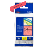 Brother TZ-451 szalag - eredeti (fekete nyomtatás / piros háttér)