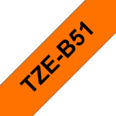 Brother TZ-B51 szalag - eredeti (fekete nyomtatás / jelző narancssárga hátlap)